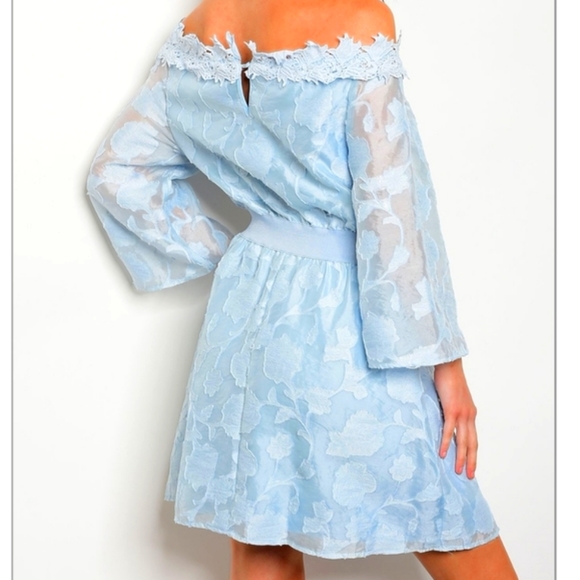 Blue dress spring summer  dress - Picture 2 of 3